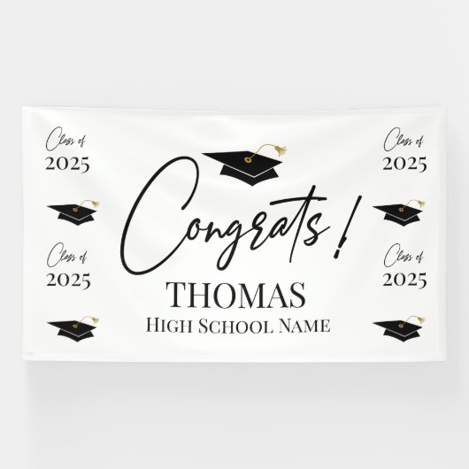 Step and repeat Graduation Backdrop banner  (Horizontal)