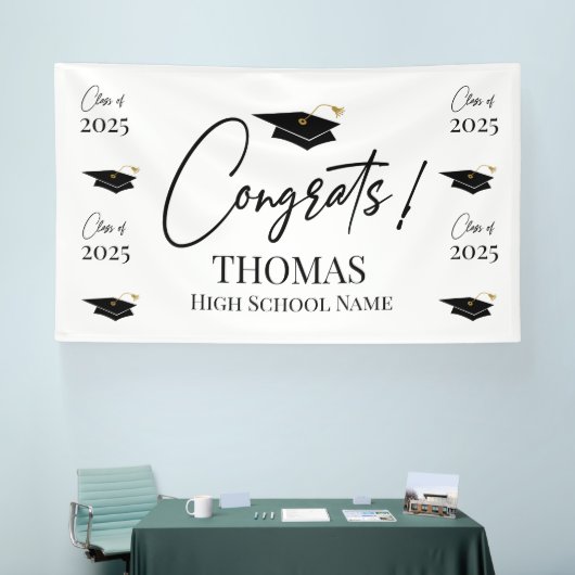 Step and repeat Graduation Backdrop banner (Messe)