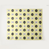 Step-and-Repeat-Medienwand - Sponsor-Logo-Hintergr Wandteppich (Vorderseite (Horizontal))