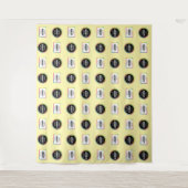 Step-and-Repeat-Medienwand - Sponsor-Logo-Hintergr Wandteppich (Vorderseite)