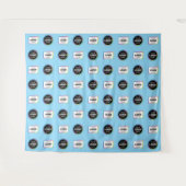 Step-and-Repeat-Medienwand - Sponsor-Logo-Hintergr Wandteppich (Vorderseite (Horizontal))
