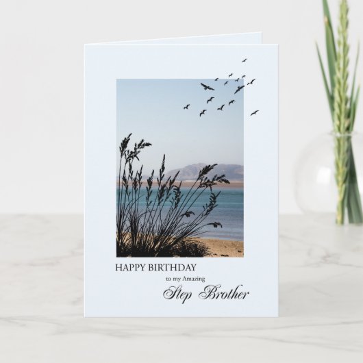 Step BotherBirthday, Seaside Scene Karte (Vorderseite)