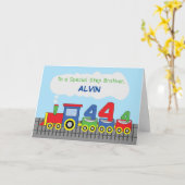 Step Brother 4th Birthday Farbenzug auf Track Karte (Gelbe Blume)