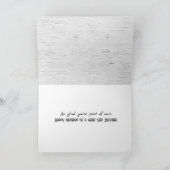 Step Brothers Geburtstag auf Birch Tree Karte (Innenseite)