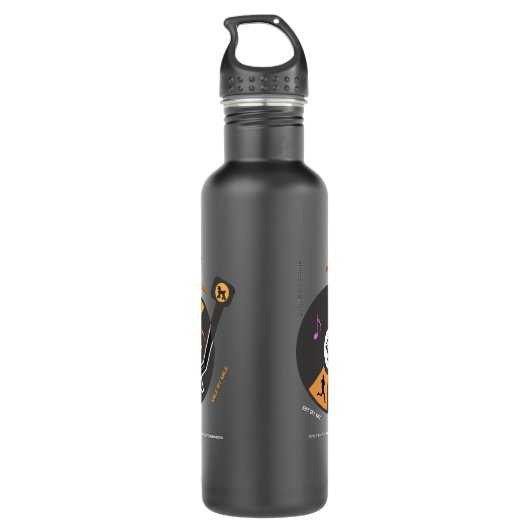 "Step by Step" Wasserflasche Edelstahlflasche (Rückseite)