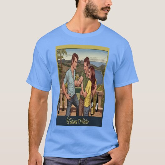 Step Catalina Wine Mixer T-Shirt (Vorderseite)