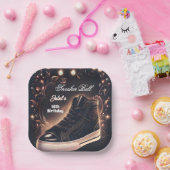 Step Chic Shoe Girl Sweet 16 Sneaker Ball Geburtst Pappteller (Party)