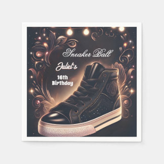 Step Chic Shoe Girl Sweet 16 Sneaker Ball Geburtst Serviette
