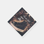 Step Chic Shoe Girl Sweet 16 Sneaker Ball Geburtst Serviette (Ecke)