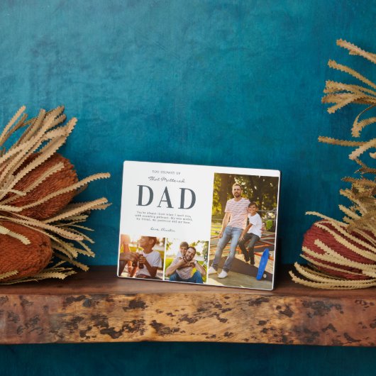 Step Dad Photo Collage Keepsake Gift Fotoplatte (Seite)