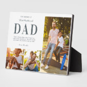 Step Dad Photo Collage Keepsake Gift Fotoplatte (Seite)