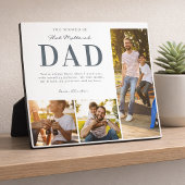 Step Dad Photo Collage Keepsake Gift Fotoplatte