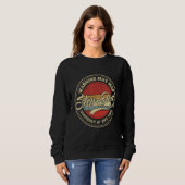 Step Dad Warning May Nap Suddenly At Any Time Retr Sweatshirt (Vorne ganz)
