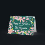 Step Daughter 30. Geburtstag Grüne Blume Karte<br><div class="desc">Illustrierte Blume machen eine schöne Vorderseite für diese Karte,  die für das Senden von 30. Geburtstagsgrüße für Ihre Stieftochter entworfen wurde. Wünschen Sie ihr mit dieser Karte ein schönes Jahr voraus.</div>