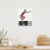 Step-Down-Übungen Poster (Küche)