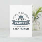 Step Farter Dankeskarte (Stehend Vorderseite)