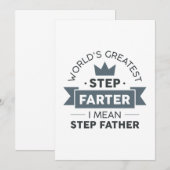 Step Farter Dankeskarte (Vorne/Hinten)