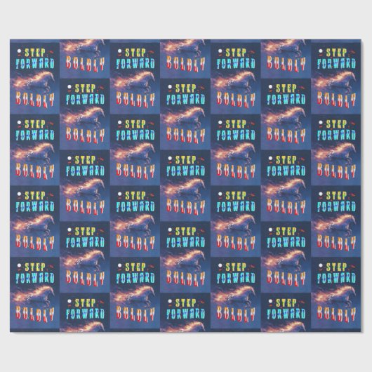 Step Forward Boldly Geschenkpapier (Flach)