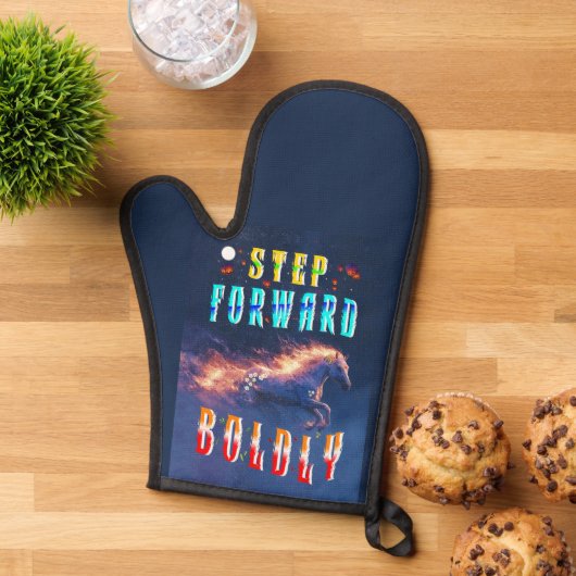 Step Forward Boldly Ofenhandschuh (Oben unten)