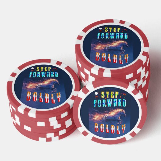 Step Forward Boldly Pokerchips (Stapel)