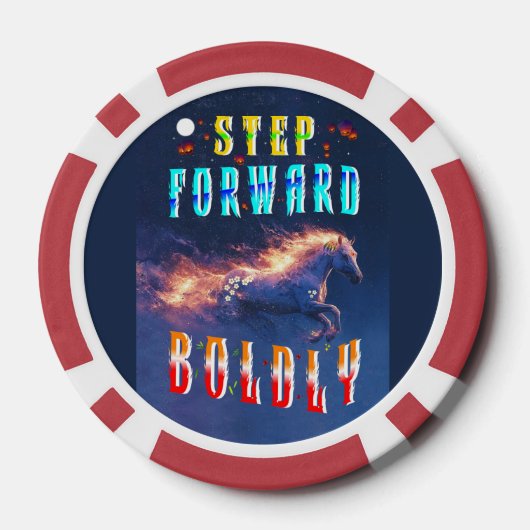 Step Forward Boldly Pokerchips (Rückseite)
