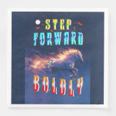Step Forward Boldly Serviette (Vorderseite)