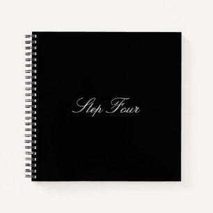 'Step Four' Square Notebook Notizblock