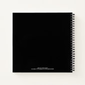 'Step Four' Square Notebook Notizblock (Rückseite)