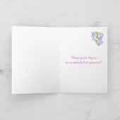 Step Mama Mother's Day Mauve Phlox Blume Card Karte (Innenseite)