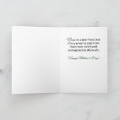 Step Mama on Mothers Day Two Cone Blume Karte (Innenseite)