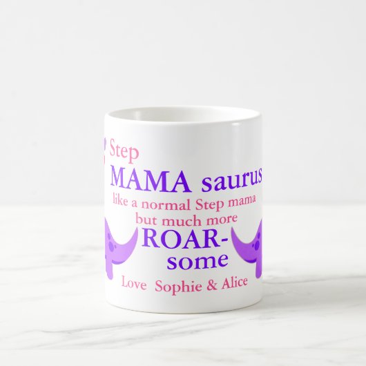 Step Mamasaurus Muttertagskaffee Tasse (Mittel)