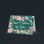 Step Mother 60. Geburtstag Grüne Blume Karte<br><div class="desc">Du bist genauso aufgeregt wie alle in der Familie. Alle sind fokussiert und voller Vorfreude auf die 60. Geburtstagsfeier Ihrer Stiefmutter. Vergessen Sie nicht, diese Karte heute zu erhalten, damit Sie bereit sind, sie zu geben, wenn dieser Tag ankommt.</div>
