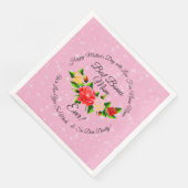 Step Mother Bonus Mama Mother Day Serviette (Ecke)