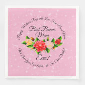 Step Mother Bonus Mama Mother Day Serviette (Vorderseite)
