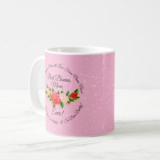 Step Mother Bonus Mama Mütter Day Kaffeetasse (Vorderseite Links)