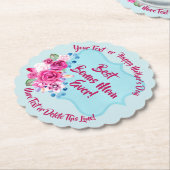 Step Mthers Day Bonus Mama Textskalierung ändern Untersetzer (angewinkelt)