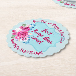 Step Mthers Day Bonus Mama Textskalierung ändern Untersetzer