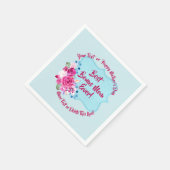 Step Mütter Day Bonus Mama ändern Text Klein Serviette (Ecke)