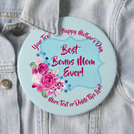 Step Mütter Day Bonus Mama Text ändern Kolossal Button