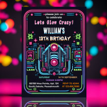 Step neon Glow Arcade gun Laser Tag 13. Geburtstag