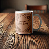 Step One Drink Kaffee Brown Tribal Celtic Knoten Kaffeetasse