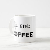 Step One KAFFEE Kaffeetasse (Vorderseite Links)