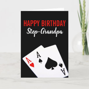 Step-Opa Poker Geburtstagskarte Karte