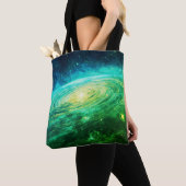 Step Out in Style With A Green Galaxy on Your Tasche (Von Nahem)