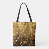 Step Out in Style With Golden Sparkles on Your Tasche (Rückseite)