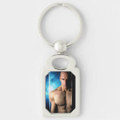 Step Out metal keychain Schlüsselanhänger (Vorderseite)