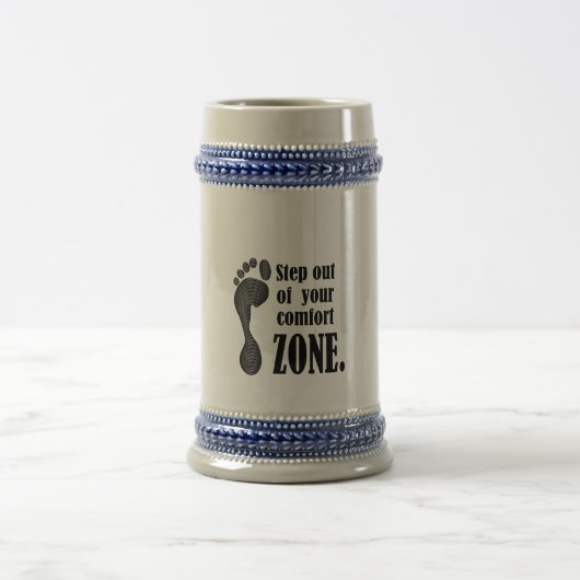 step out of your comfort zone  bierglas (Mittel)