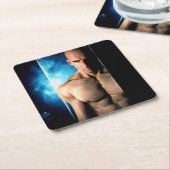 Step Out paper coaster Rechteckiger Pappuntersetzer (angewinkelt)