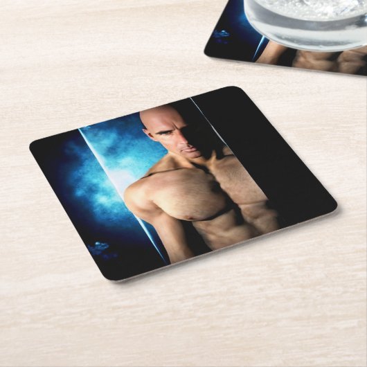 Step Out paper coaster Rechteckiger Pappuntersetzer (angewinkelt)