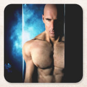 Step Out paper coaster Rechteckiger Pappuntersetzer (Vorderseite)